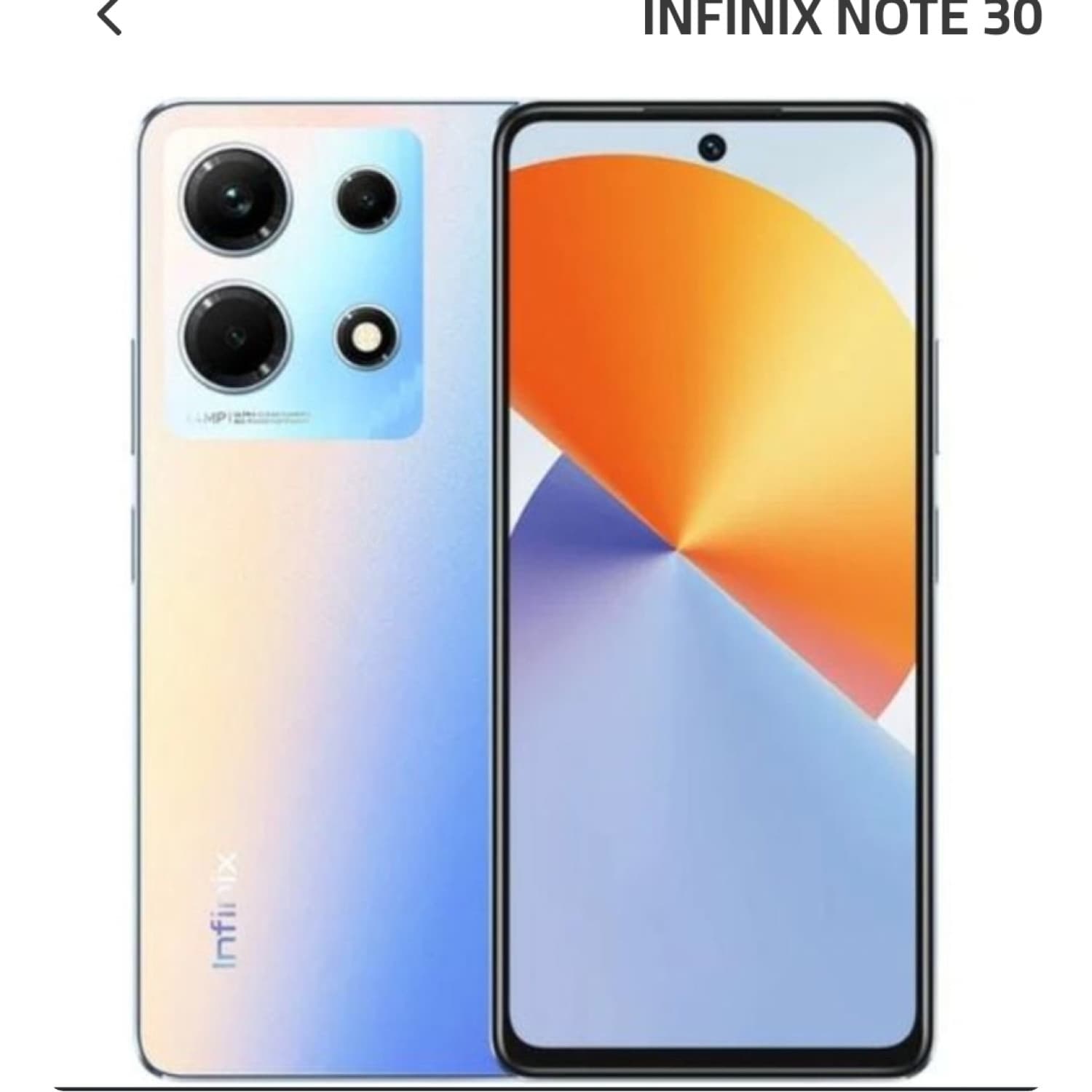 INFINIX NOTE 30