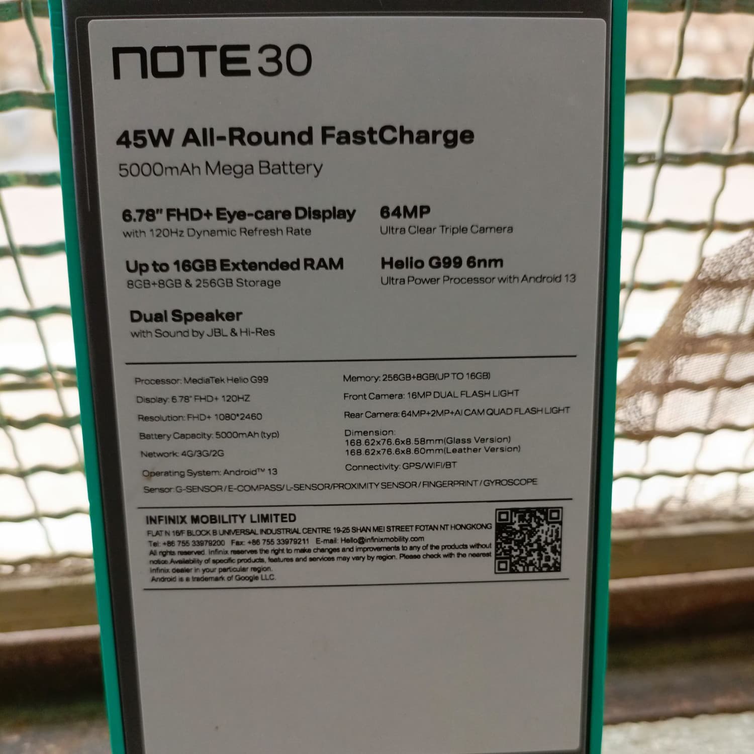 INFINIX NOTE 30